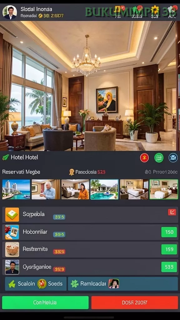 Cuplikan layar SEHOKI — menu navigasi